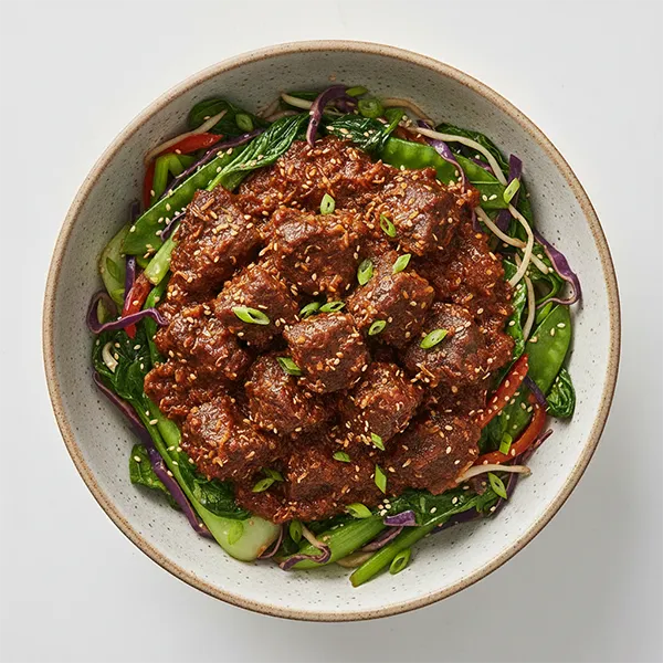 Indonesian Beef Rendang With Vegetable Mix